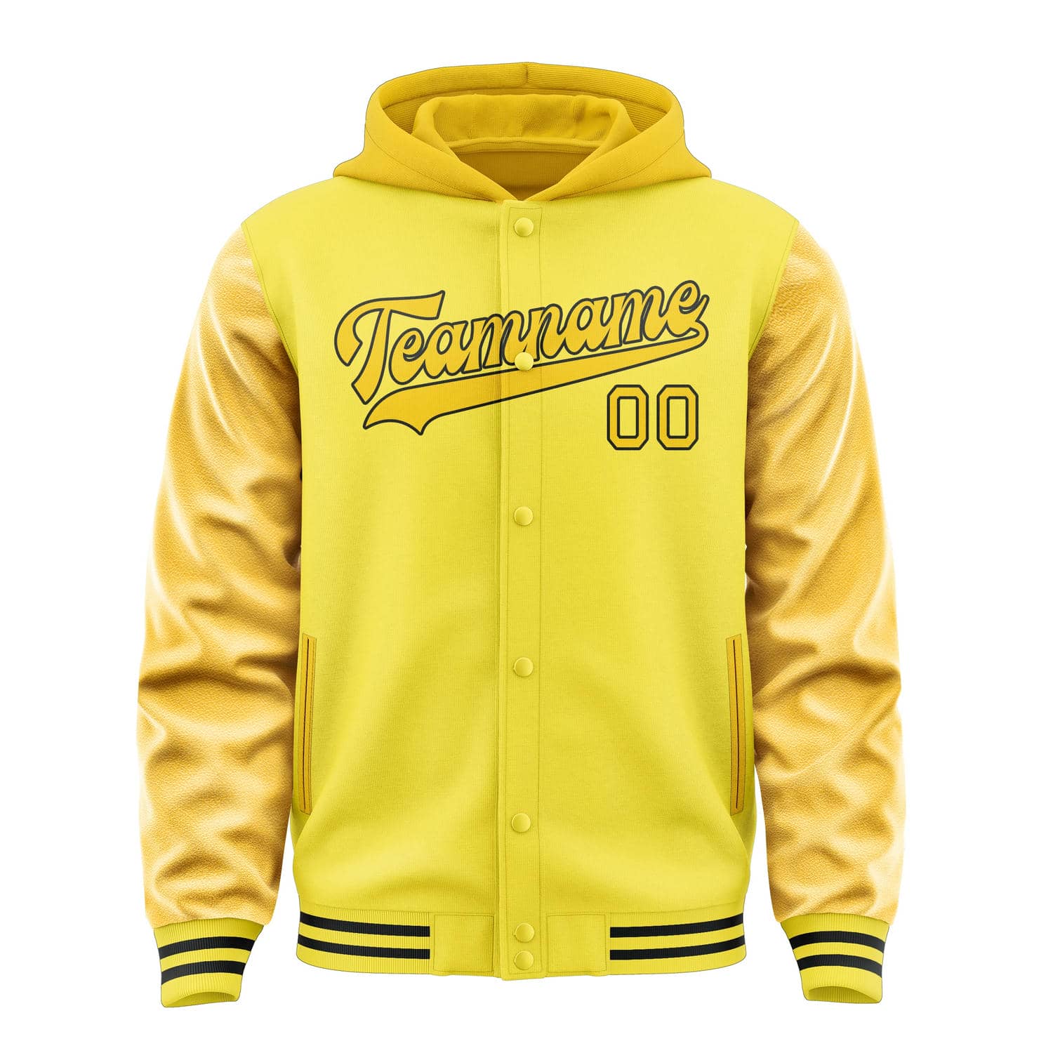 Maßgeschneidertes Blassgelb Gold Jacke