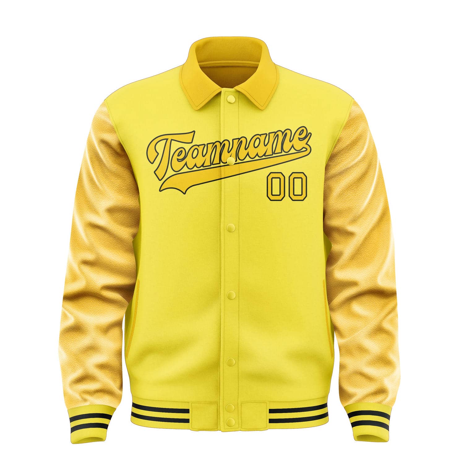 Maßgeschneidertes Blassgelb Gold Jacke