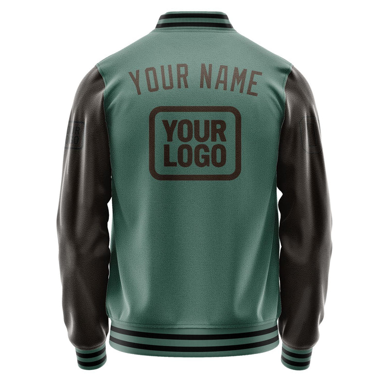 Maßgeschneidertes Blaugrün Braun Jacke JA272701271717010117