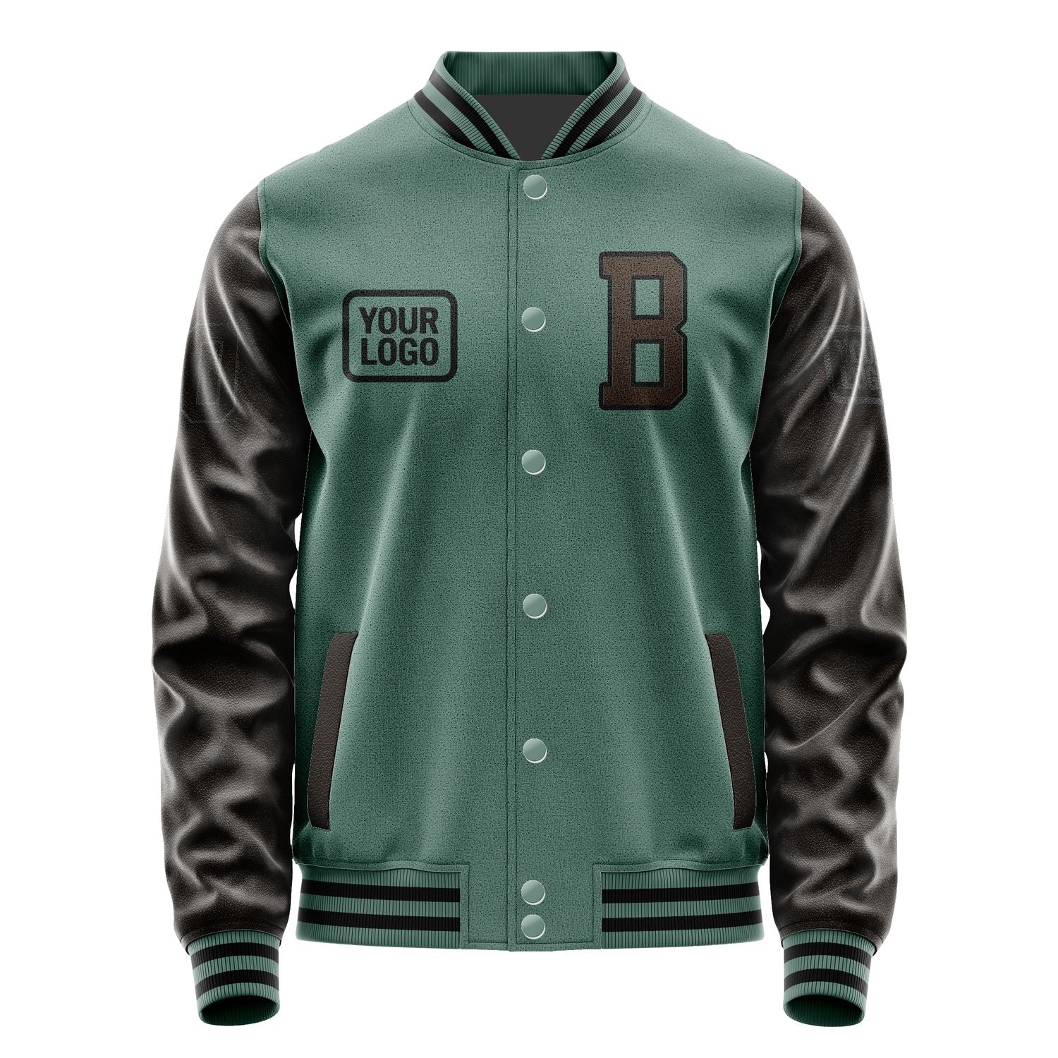 Maßgeschneidertes Blaugrün Braun Jacke JA272701271717010117