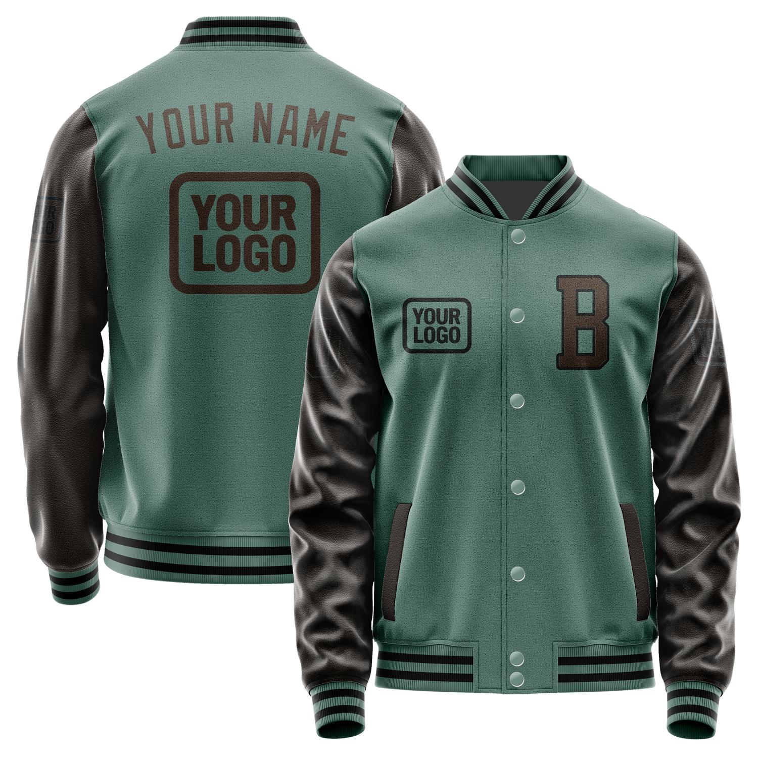 Maßgeschneidertes Blaugrün Braun Jacke JA272701271717010117