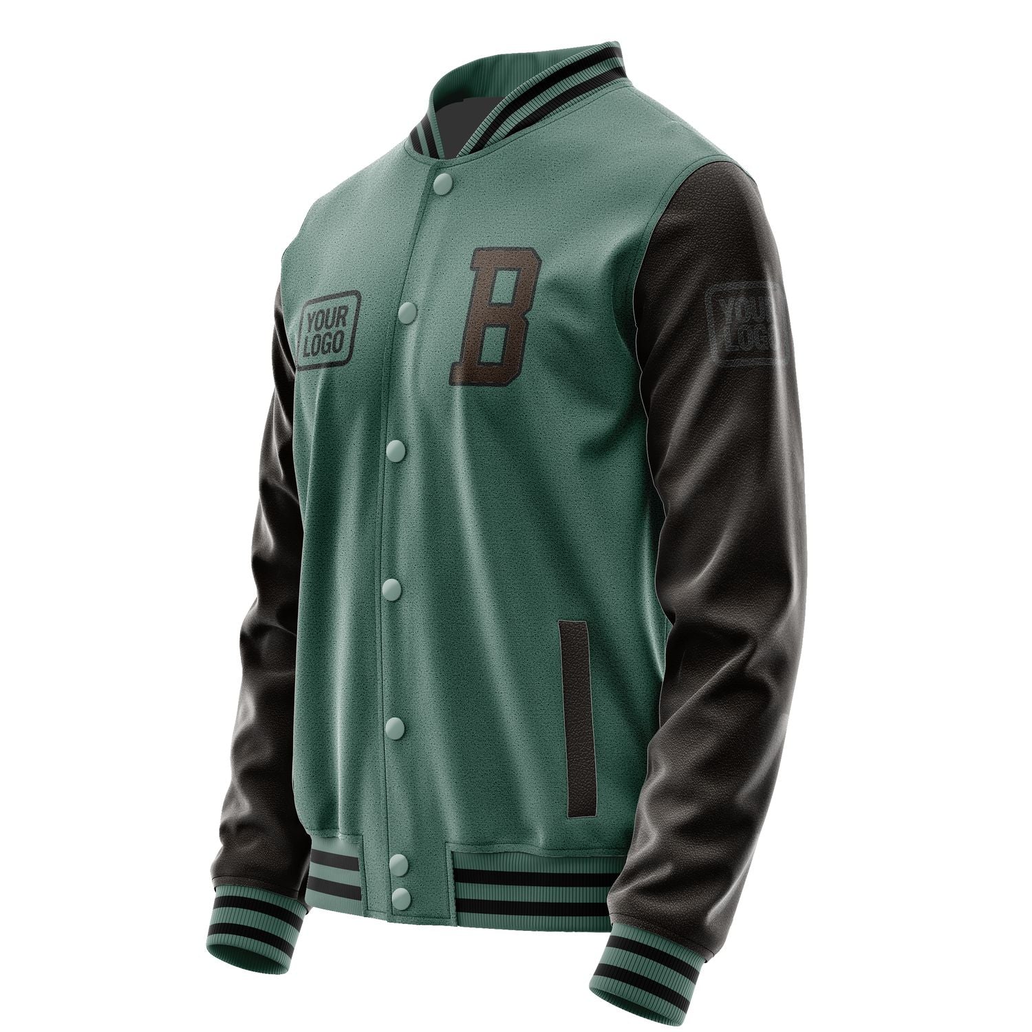 Maßgeschneidertes Blaugrün Braun Jacke JA272701271717010117