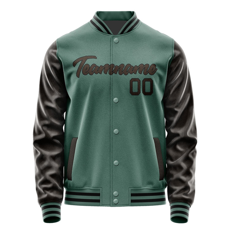Maßgeschneidertes Blaugrün Braun Jacke JA2727012717B21701