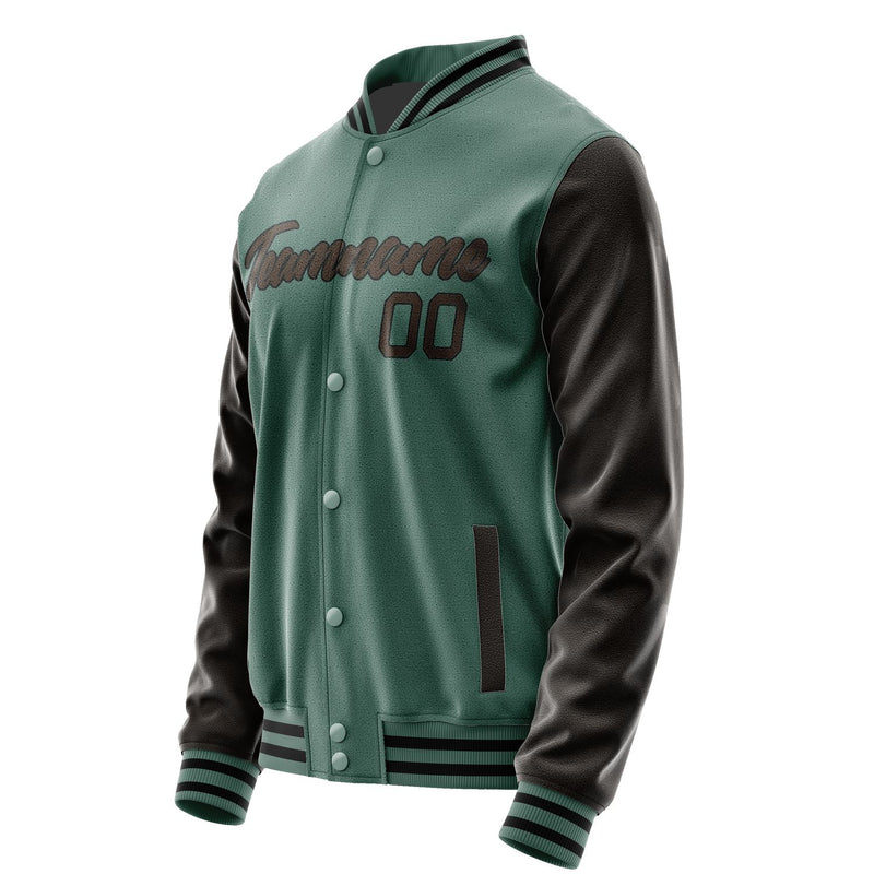 Maßgeschneidertes Blaugrün Braun Jacke JA2727012717B21701
