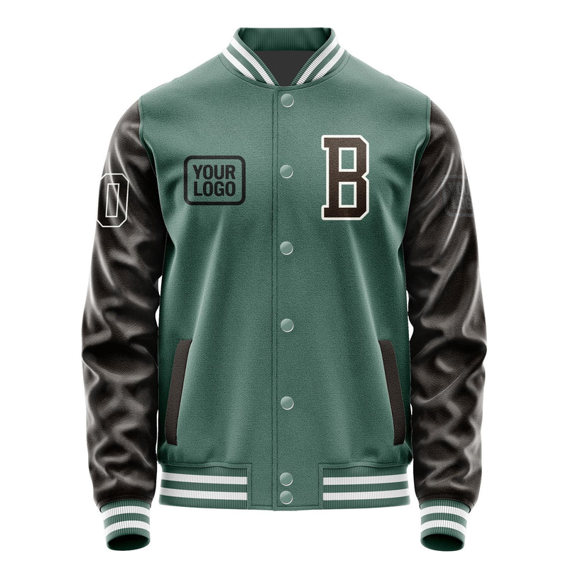Maßgeschneidertes Blaugrün Braun Jacke JA272701271818010118