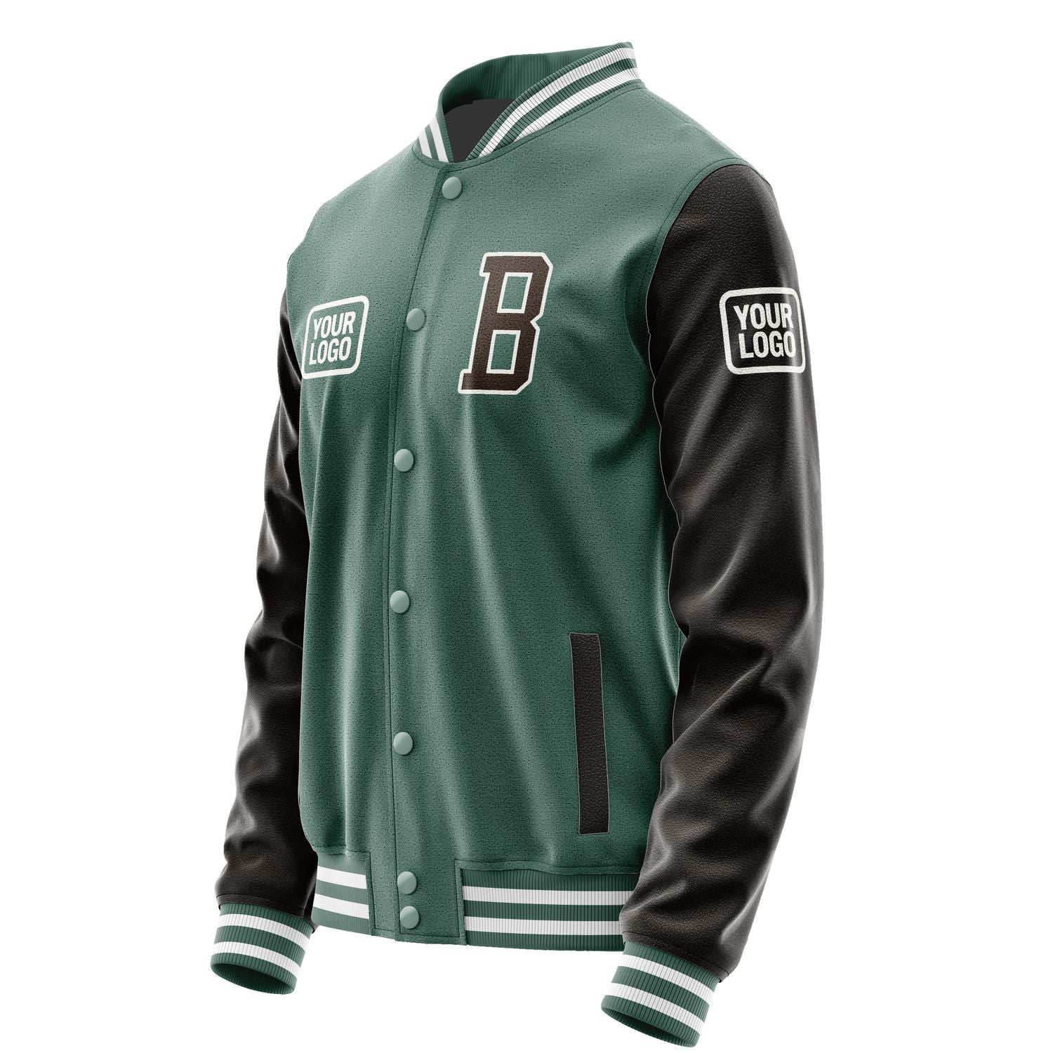 Maßgeschneidertes Blaugrün Braun Jacke JA272701271818010118