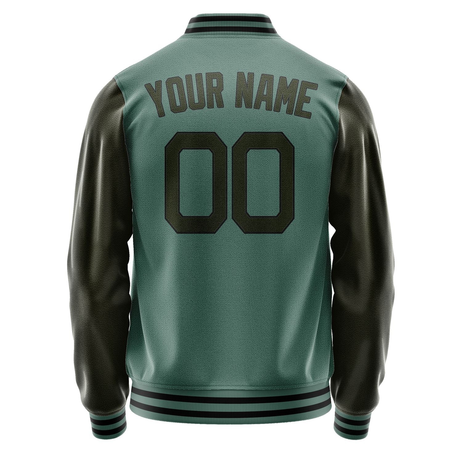 Maßgeschneidertes Blaugrün Dunkles Oliv Jacke JA2727022717B21702