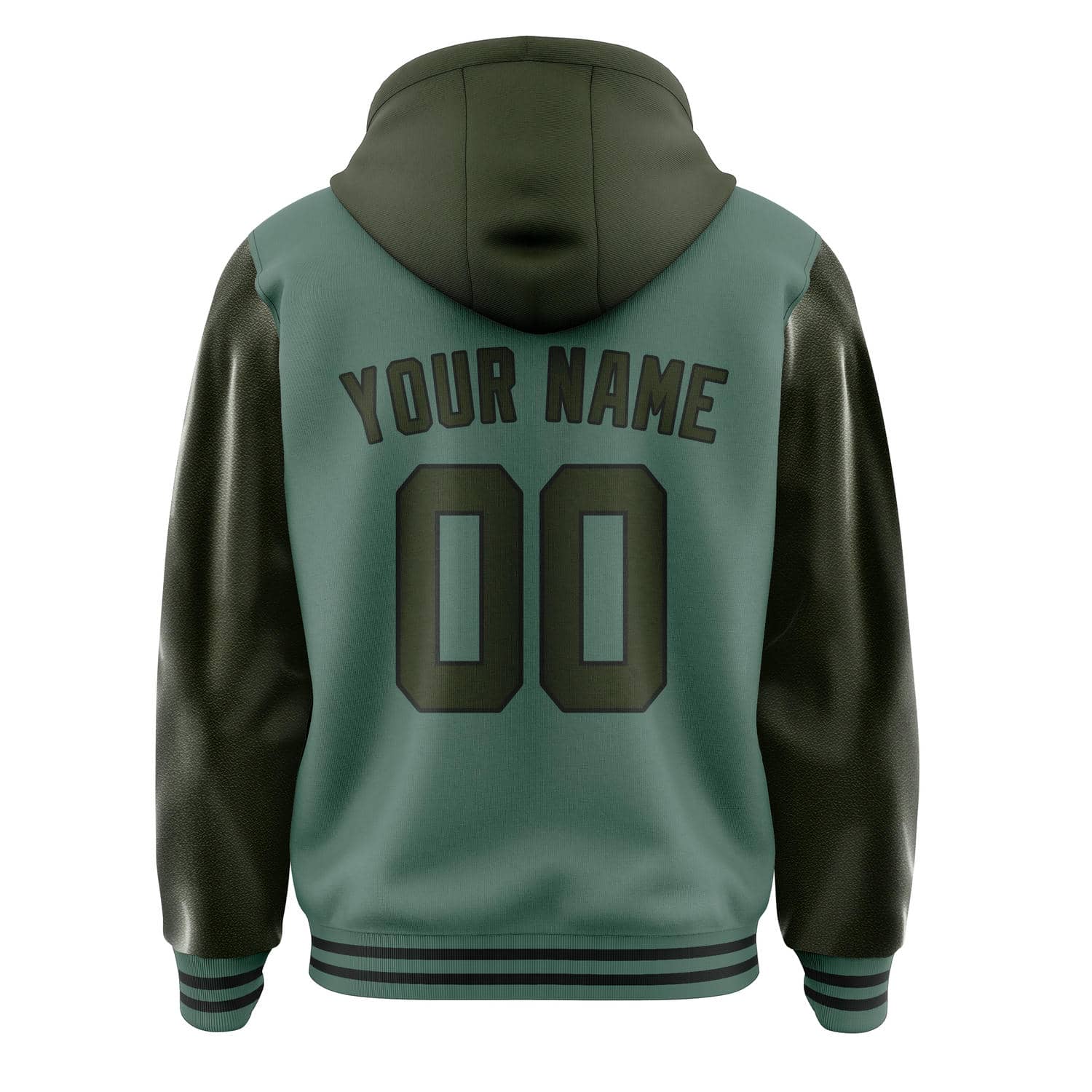 Maßgeschneidertes Blaugrün Dunkles Oliv Jacke