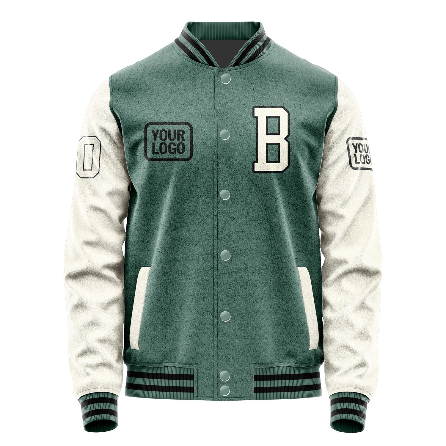 Maßgeschneidertes Blaugrün Beige Jacke JA272703271717030317