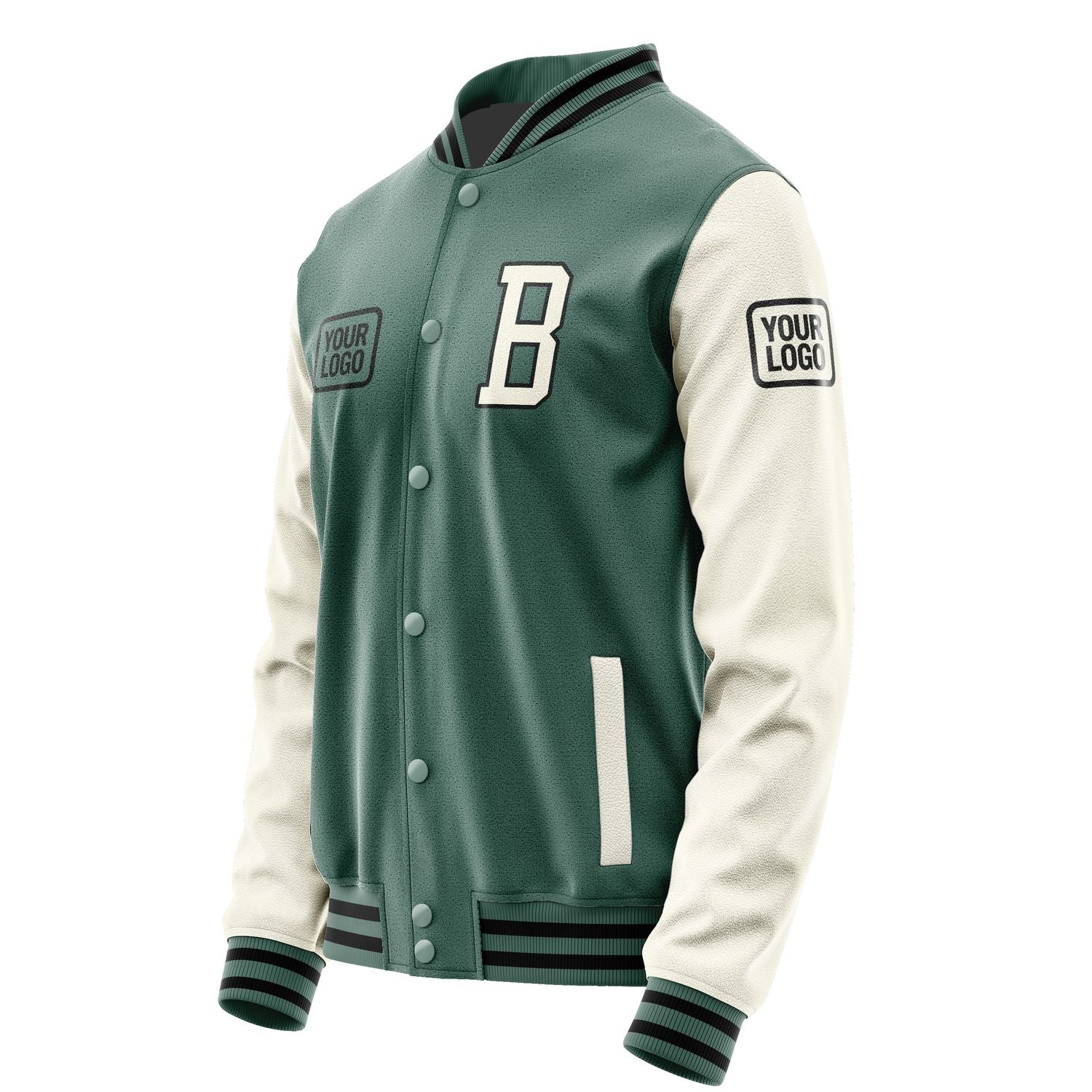 Maßgeschneidertes Blaugrün Beige Jacke JA272703271717030317