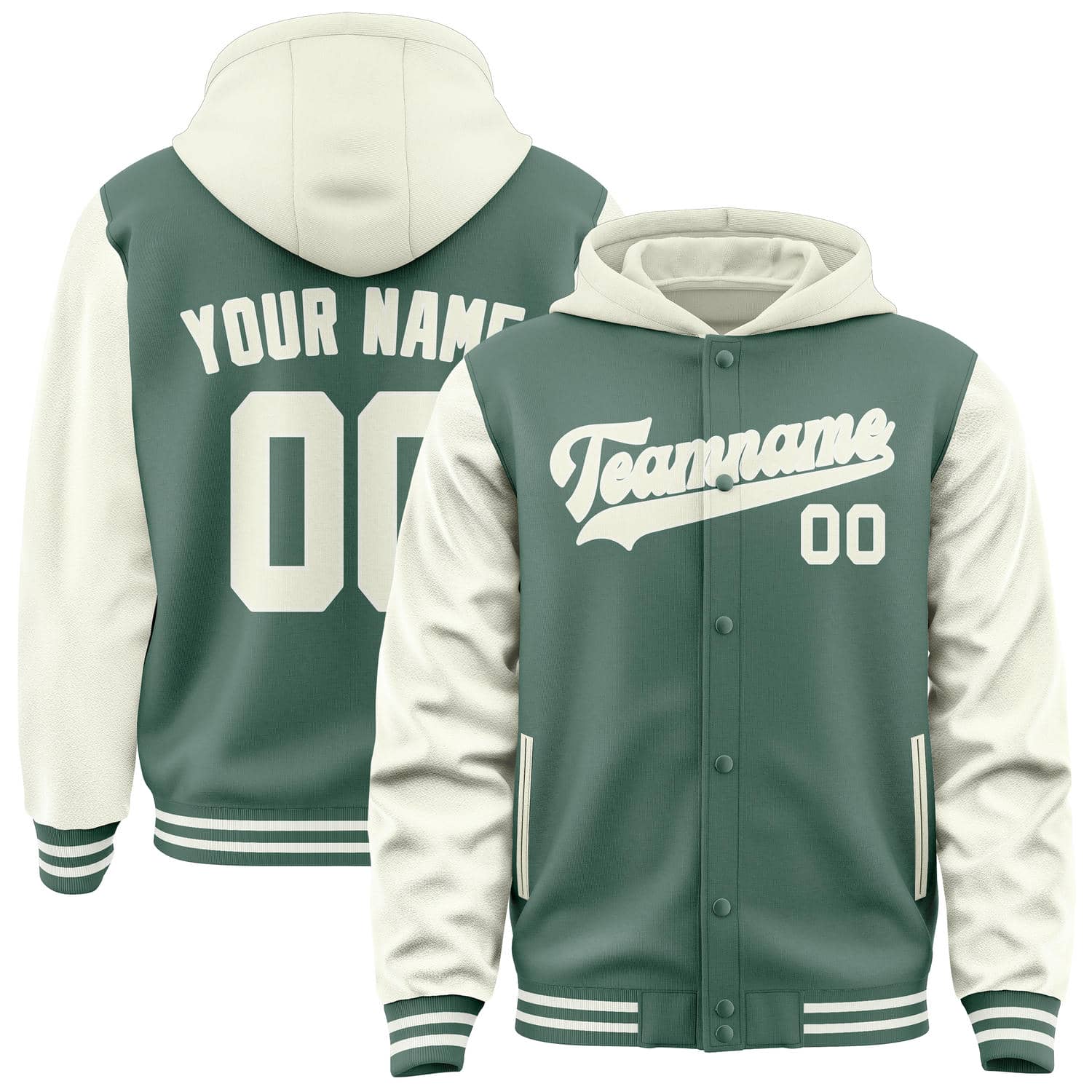Maßgeschneidertes Blaugrün Beige Jacke JA272703271818030318