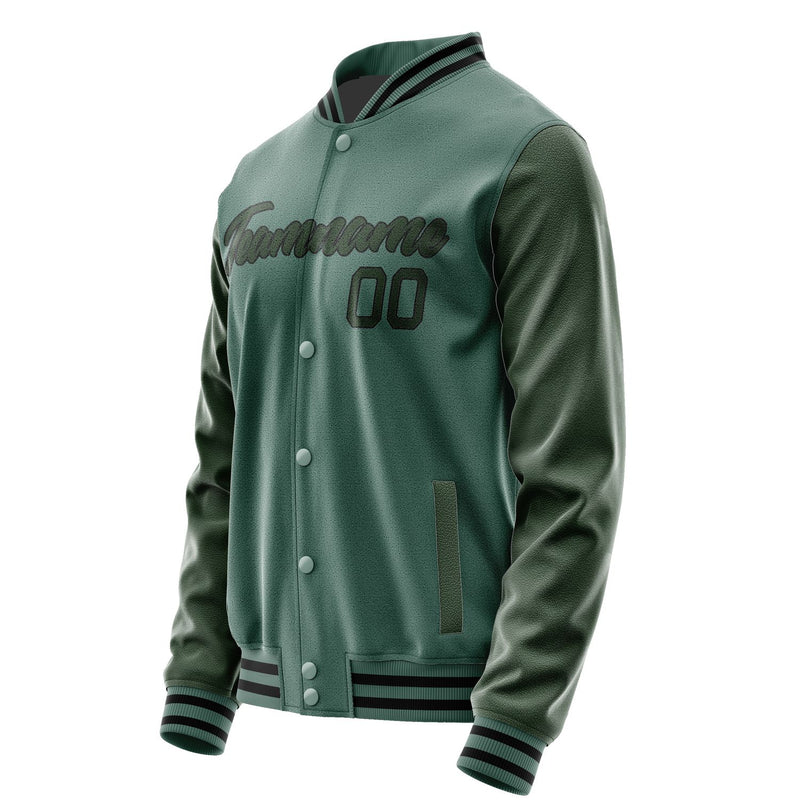Maßgeschneidertes Blaugrün Tannengrün Jacke JA2727062717B21706