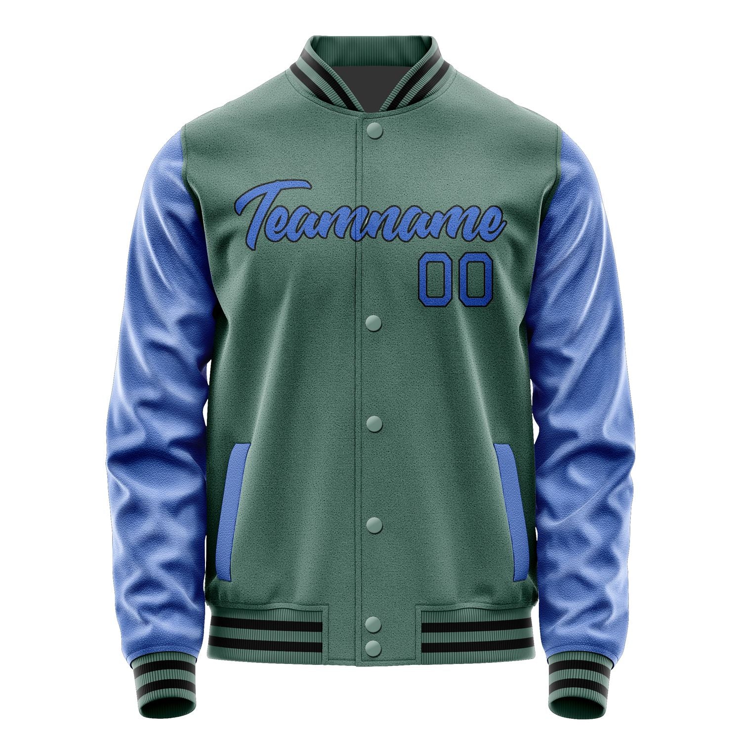Maßgeschneidertes Blaugrün Himmelblau Jacke JA2727092717B21709