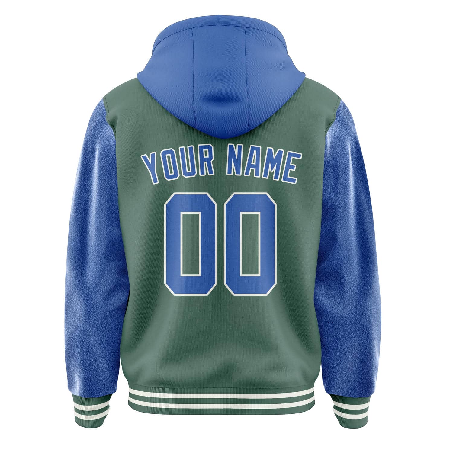 Maßgeschneidertes Blaugrün Himmelblau Jacke