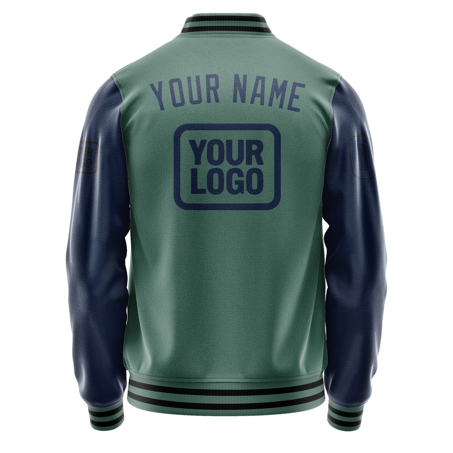 Maßgeschneidertes Blaugrün Marineblau Jacke JA272710271717101017
