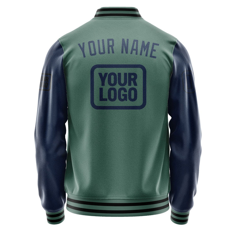 Maßgeschneidertes Blaugrün Marineblau Jacke JA272710271717101017