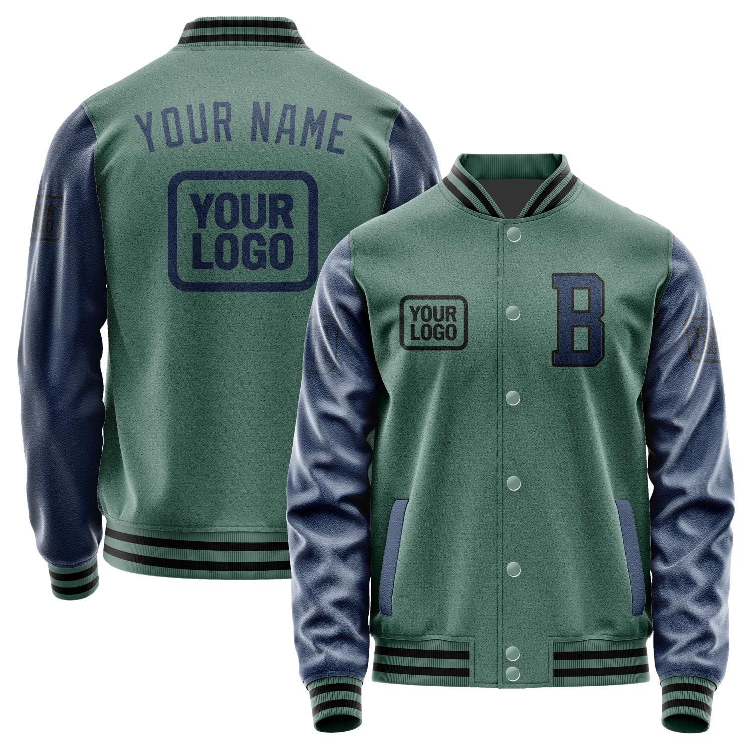 Maßgeschneidertes Blaugrün Marineblau Jacke JA272710271717101017