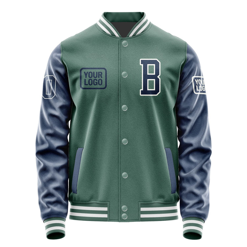 Maßgeschneidertes Blaugrün Marineblau Jacke JA272710271818101018