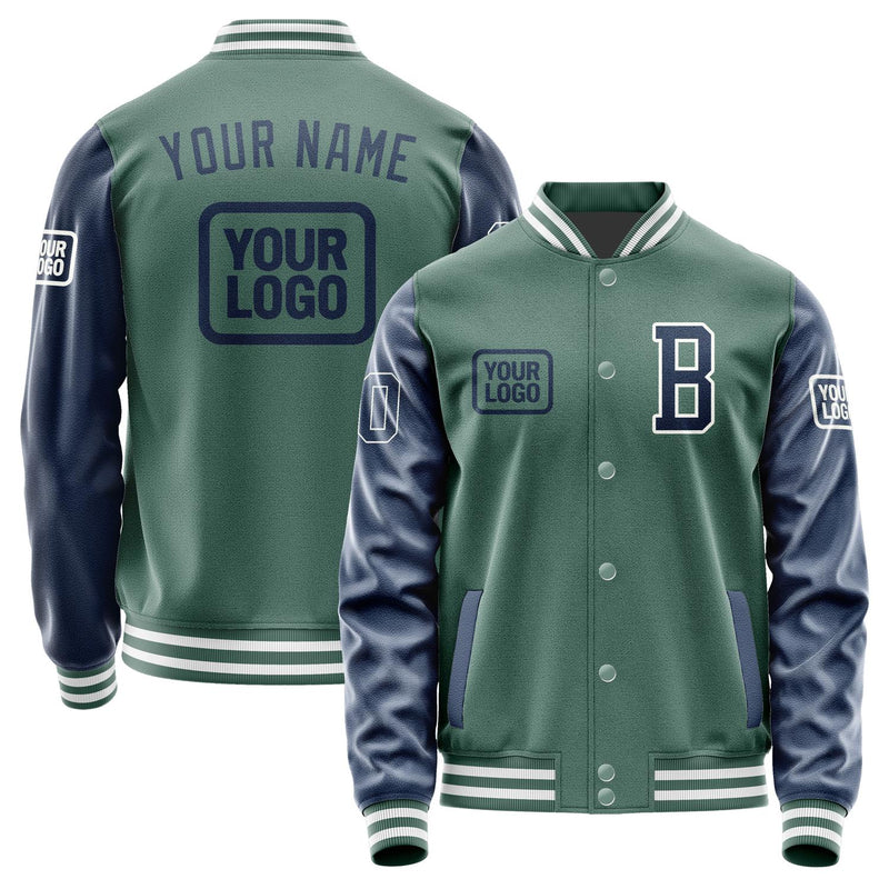 Maßgeschneidertes Blaugrün Marineblau Jacke JA272710271818101018