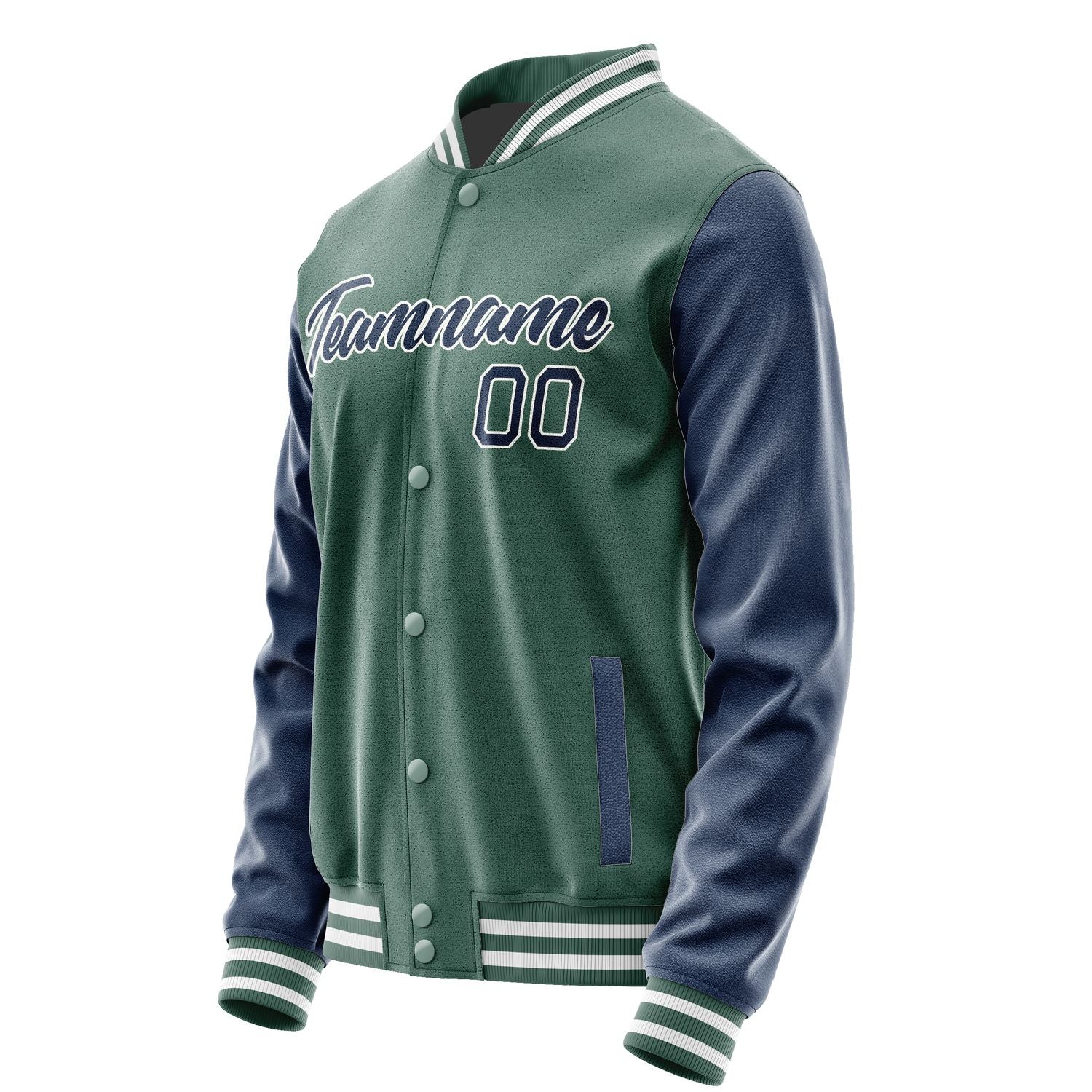 Maßgeschneidertes Blaugrün Marineblau Jacke JA2727102718B21810