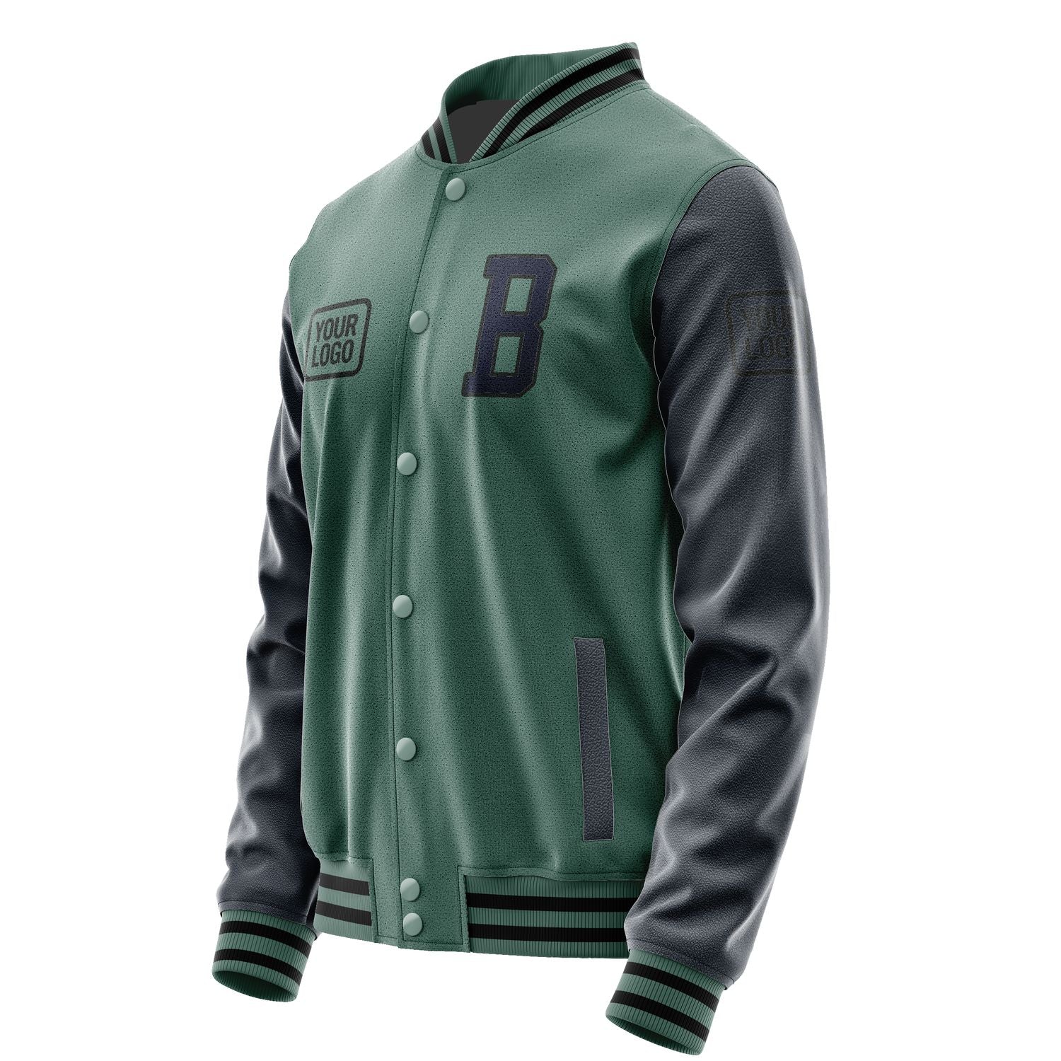 Maßgeschneidertes Blaugrün Stahlblau Jacke JA272711271717111117