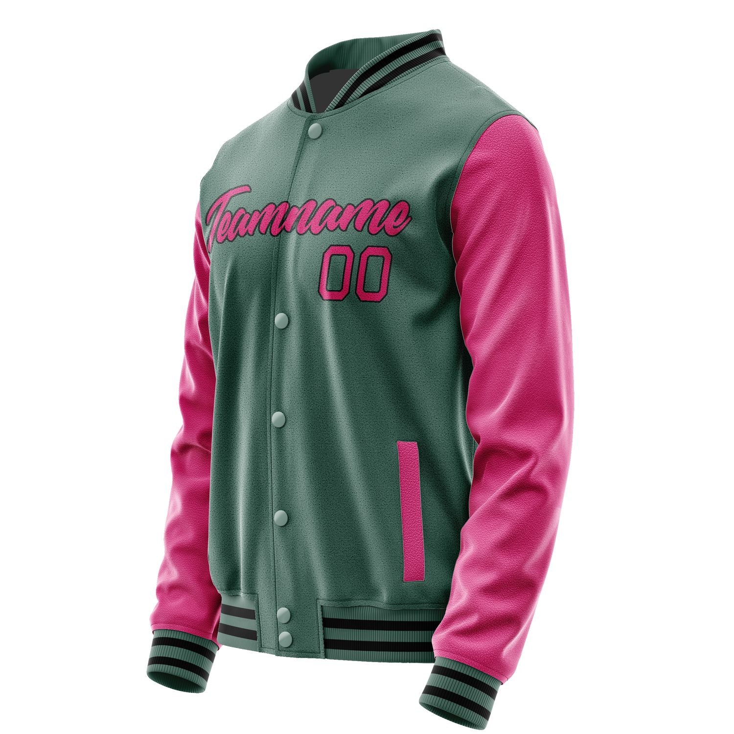 Maßgeschneidertes Blaugrün Rosarot Jacke JA2727132717B21713