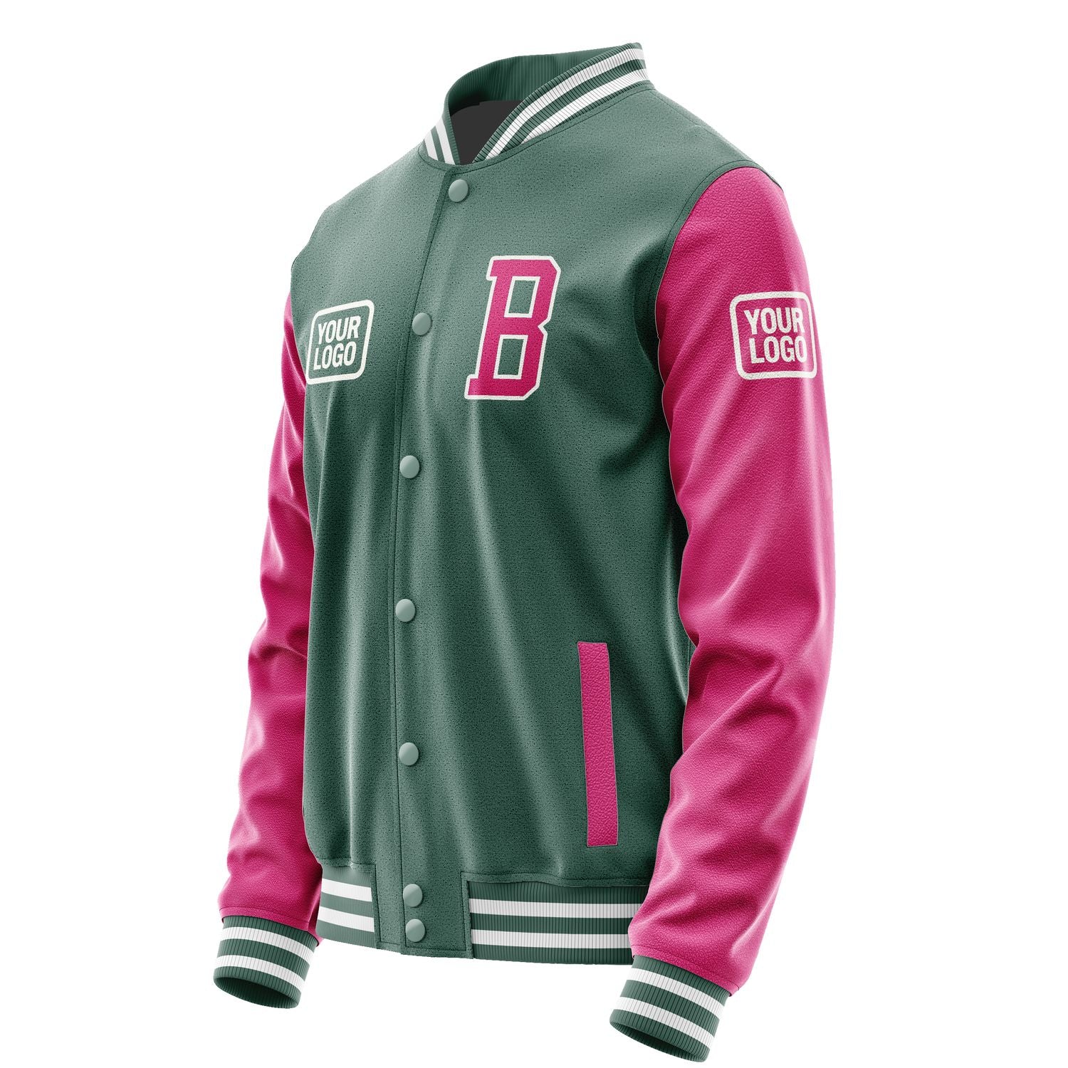 Maßgeschneidertes Blaugrün Rosarot Jacke JA272713271818131318