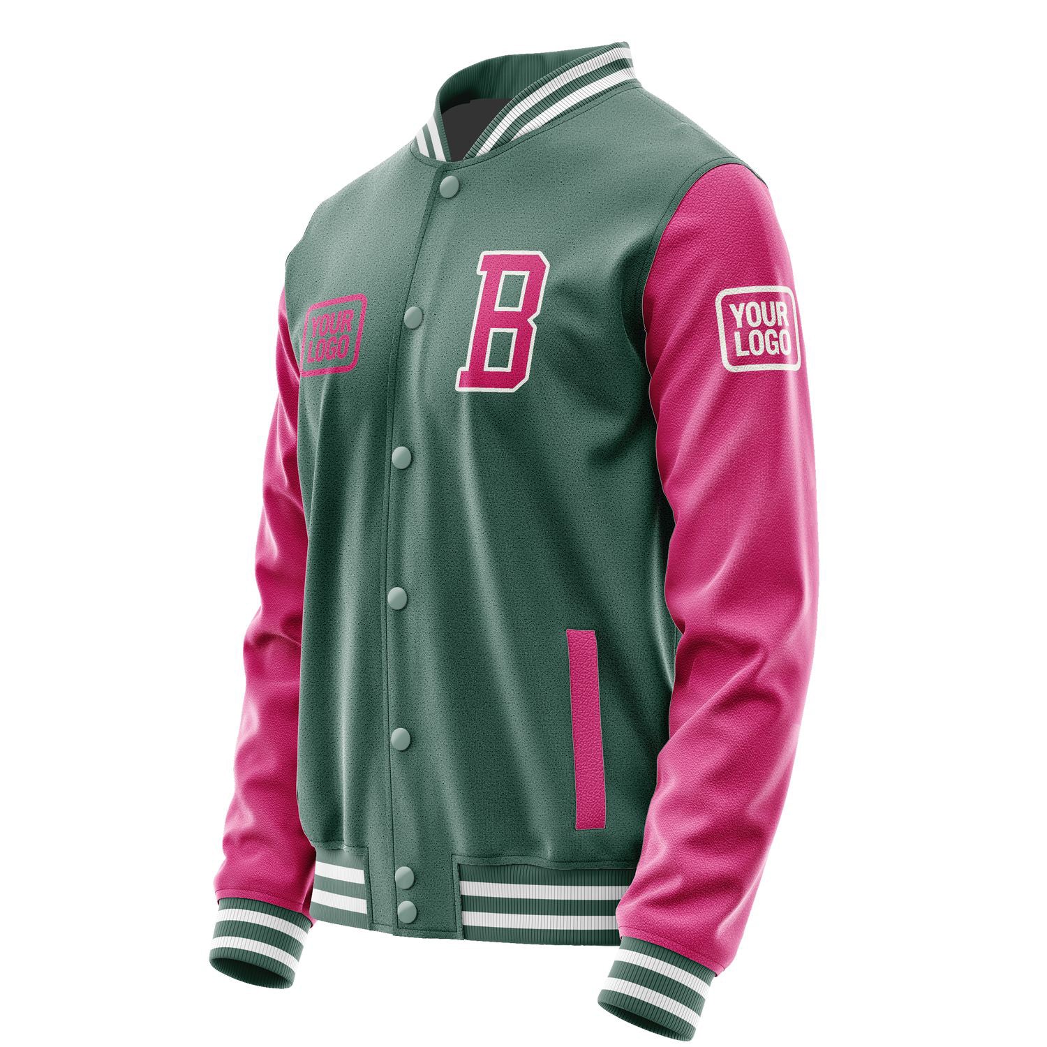 Maßgeschneidertes Blaugrün Rosarot Jacke JA272713271818131318