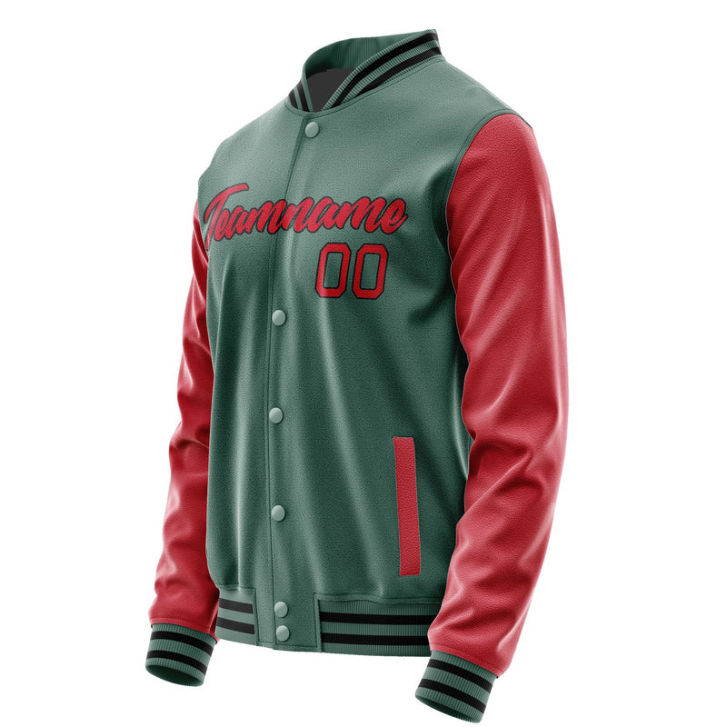 Maßgeschneidertes Blaugrün Rot Jacke JA2727142717B21714
