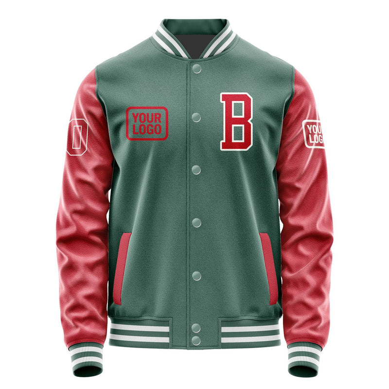 Maßgeschneidertes Blaugrün Rot Jacke JA272714271818141418