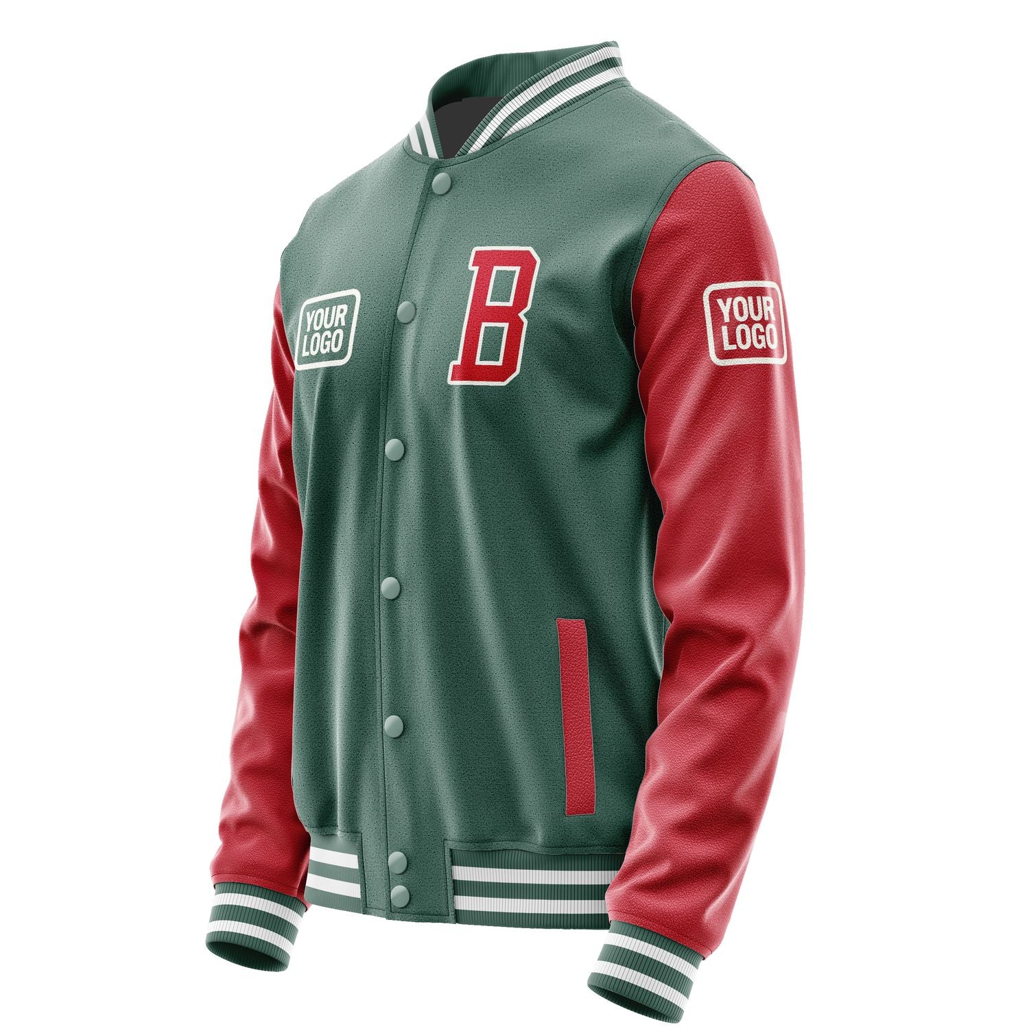 Maßgeschneidertes Blaugrün Rot Jacke JA272714271818141418