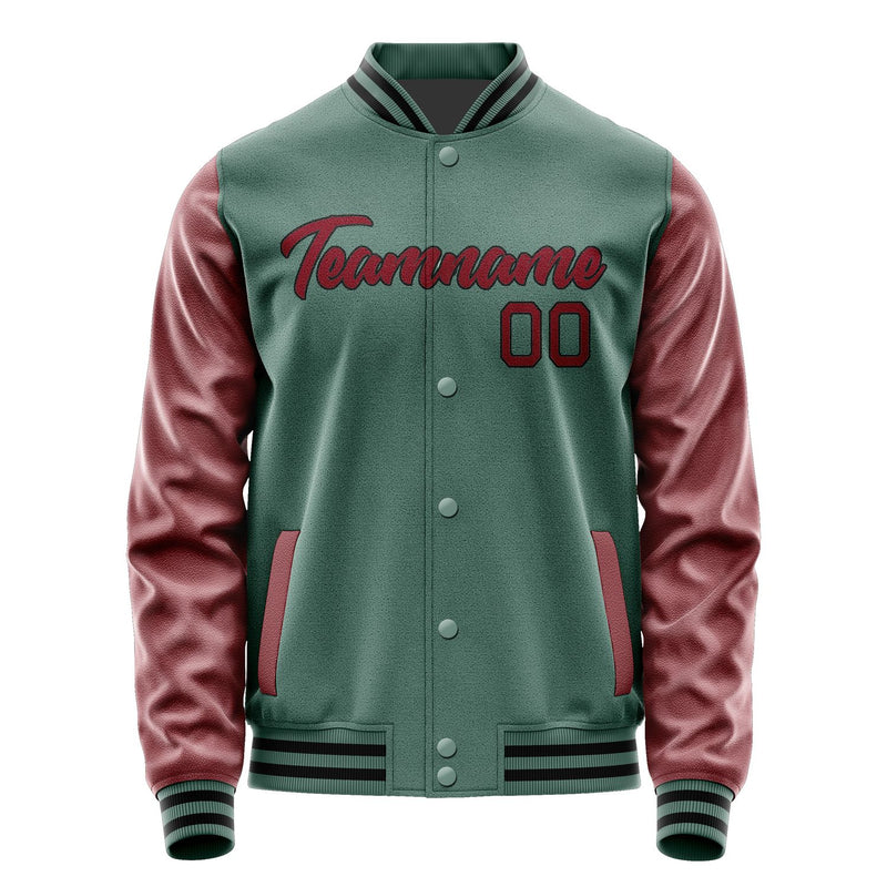 Maßgeschneidertes Blaugrün Karmesinrot Jacke JA2727152717B21715