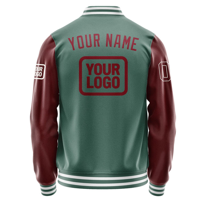 Maßgeschneidertes Blaugrün Karmesinrot Jacke JA272715271818151518