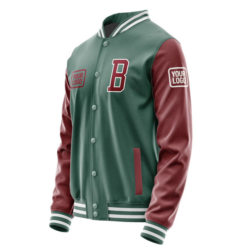 Maßgeschneidertes Blaugrün Karmesinrot Jacke JA272715271818151518