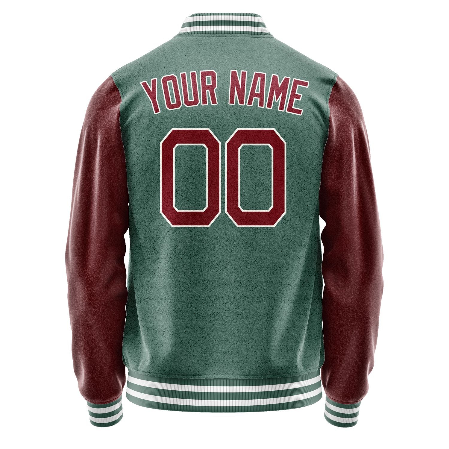 Maßgeschneidertes Blaugrün Karmesinrot Jacke JA2727152718B21815