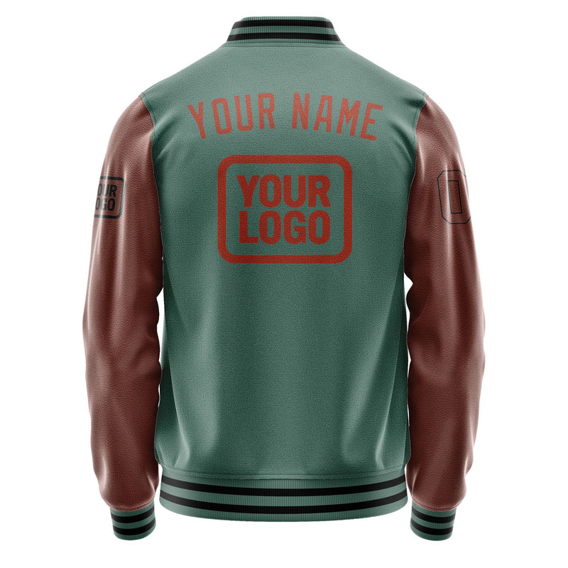 Maßgeschneidertes Blaugrün Korallenrot Jacke JA272716271717161617