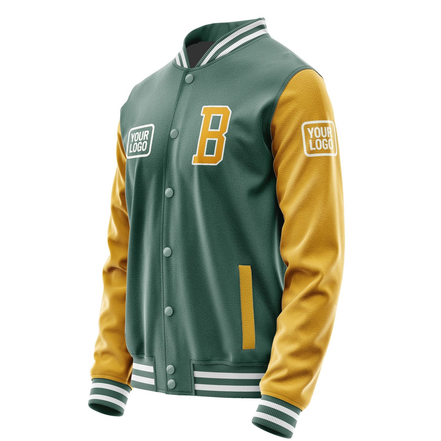 Maßgeschneidertes Blaugrün Gelb Jacke JA272719271818191918
