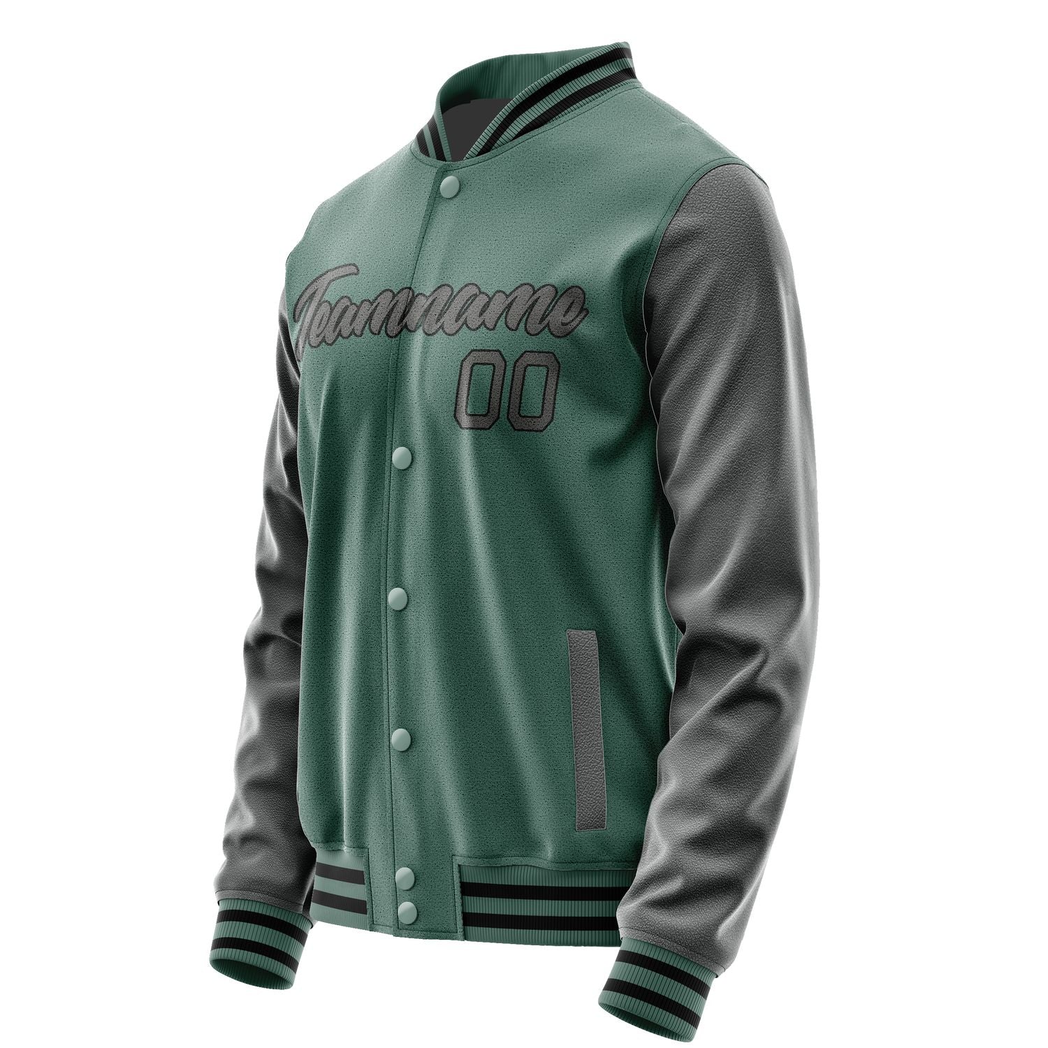 Maßgeschneidertes Blaugrün Dunkelgrau Jacke JA2727202717B21720