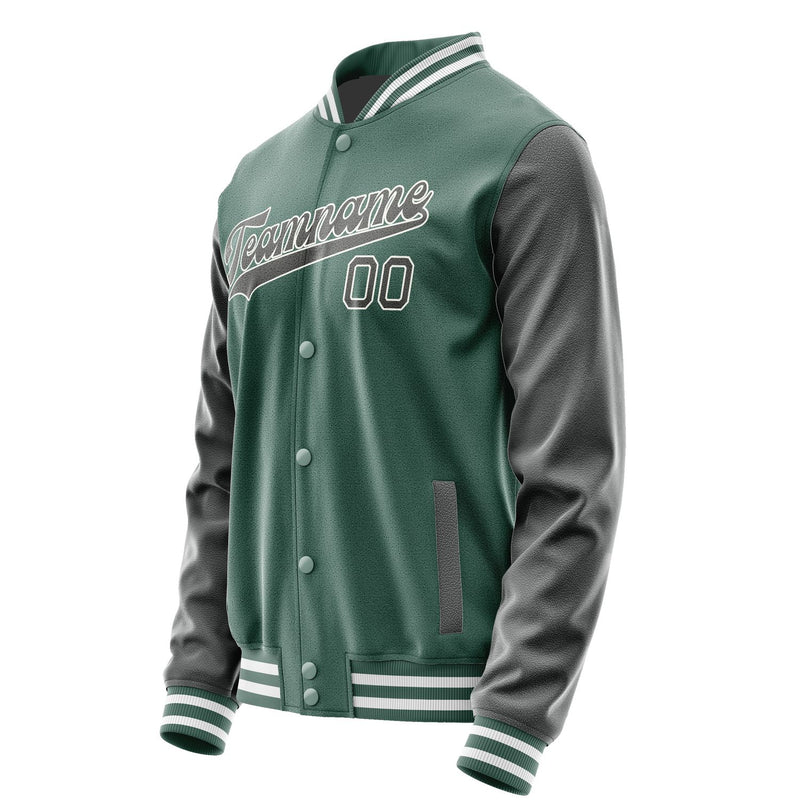 Maßgeschneidertes Blaugrün Dunkelgrau Jacke JA2727202718B31820