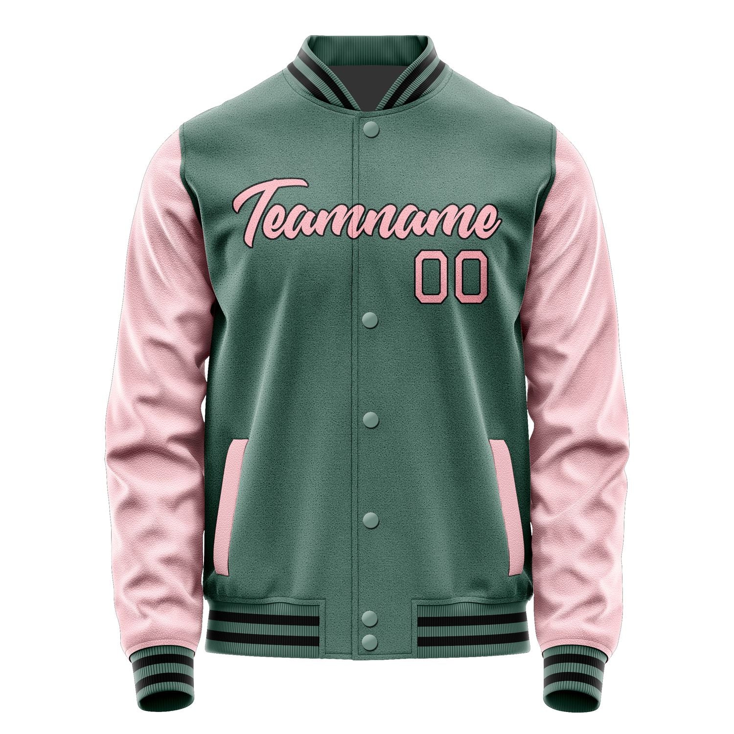 Maßgeschneidertes Blaugrün Rosa Jacke JA2727212717B21721