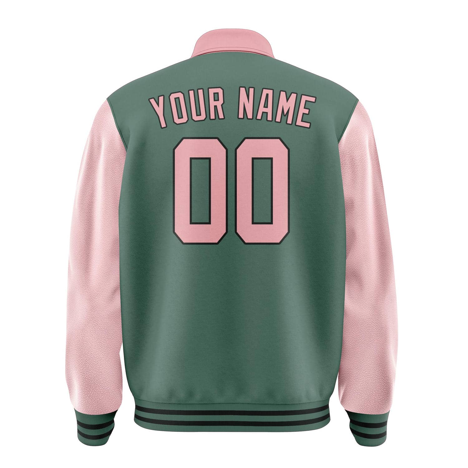 Maßgeschneidertes Blaugrün Rosa Jacke