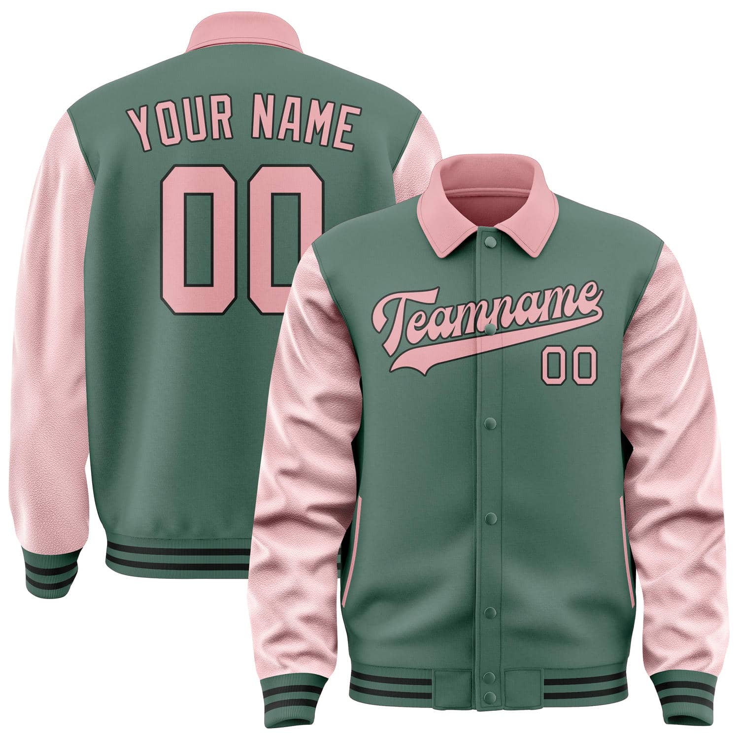 Maßgeschneidertes Blaugrün Rosa Jacke JA272721271717212117