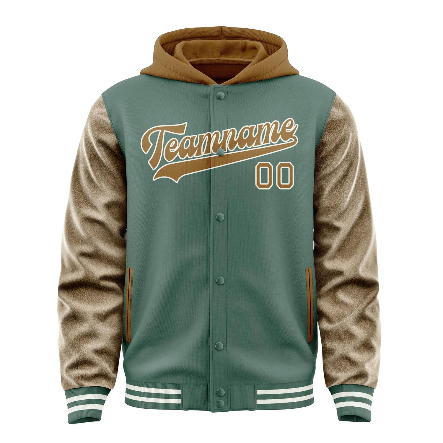 Maßgeschneidertes Blaugrün Khaki Jacke