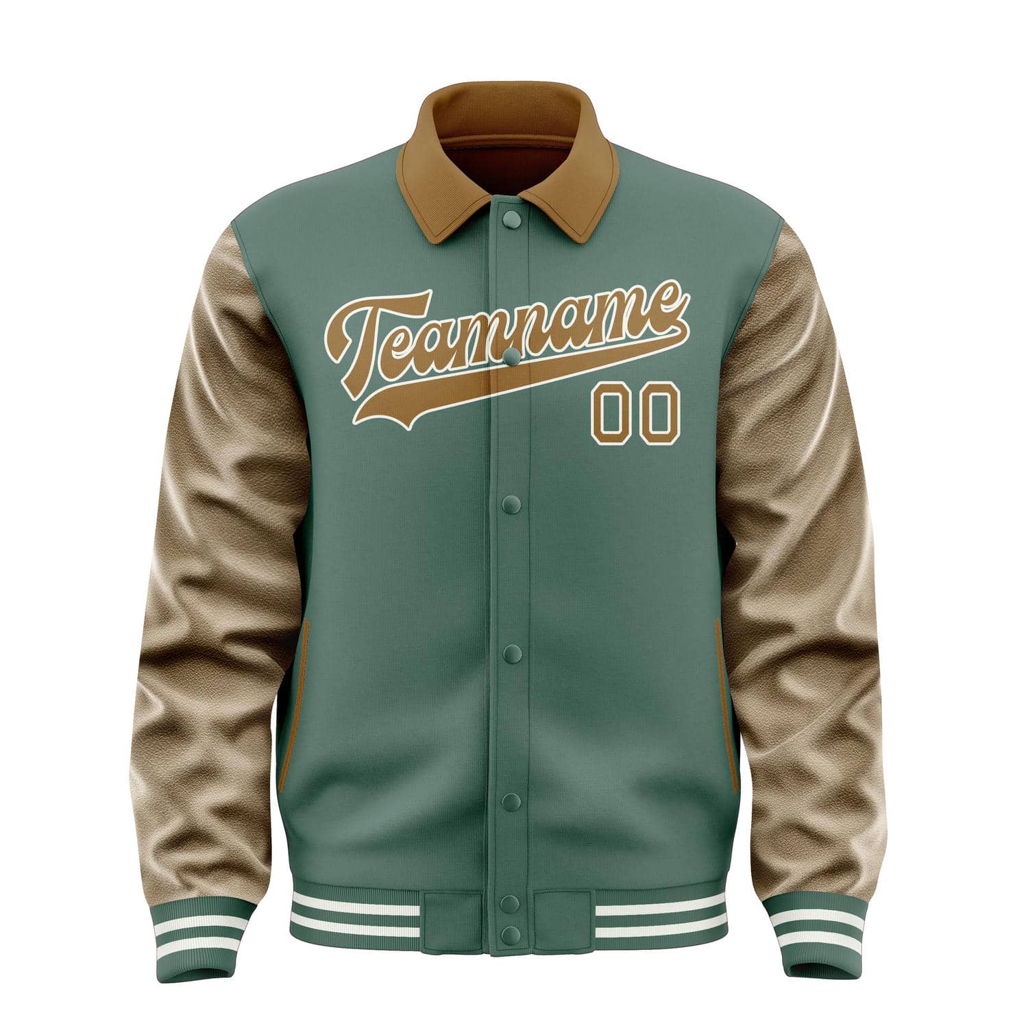 Maßgeschneidertes Blaugrün Khaki Jacke