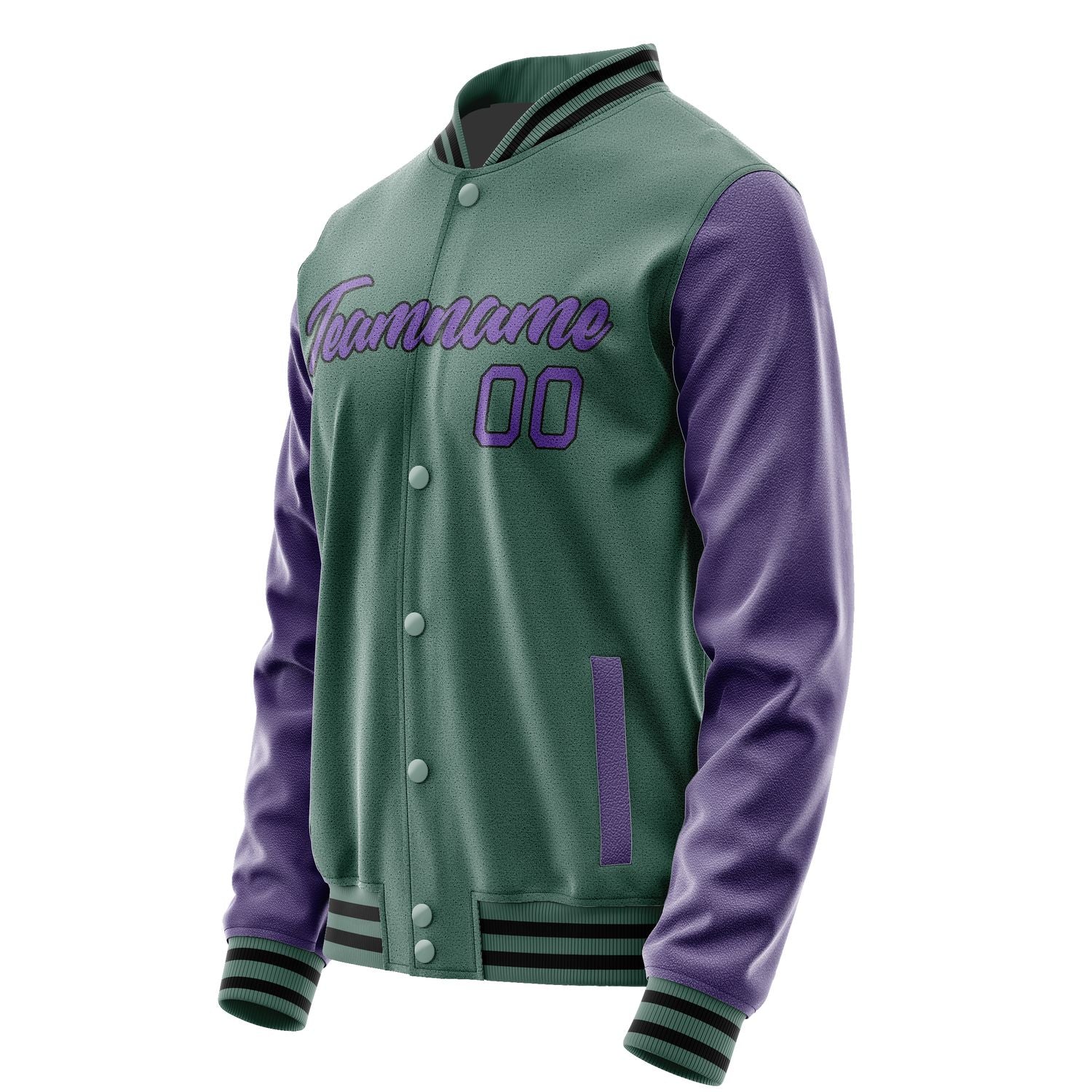 Maßgeschneidertes Blaugrün Lavendel Jacke JA2727232717B21723