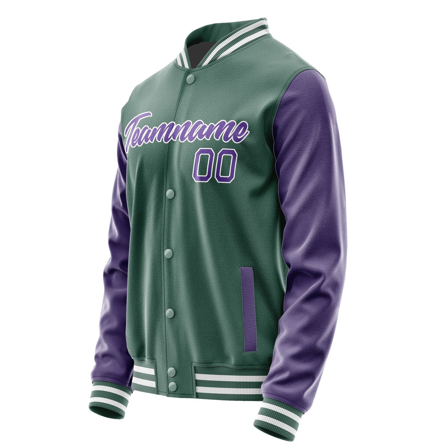Maßgeschneidertes Blaugrün Lavendel Jacke JA2727232718B21823