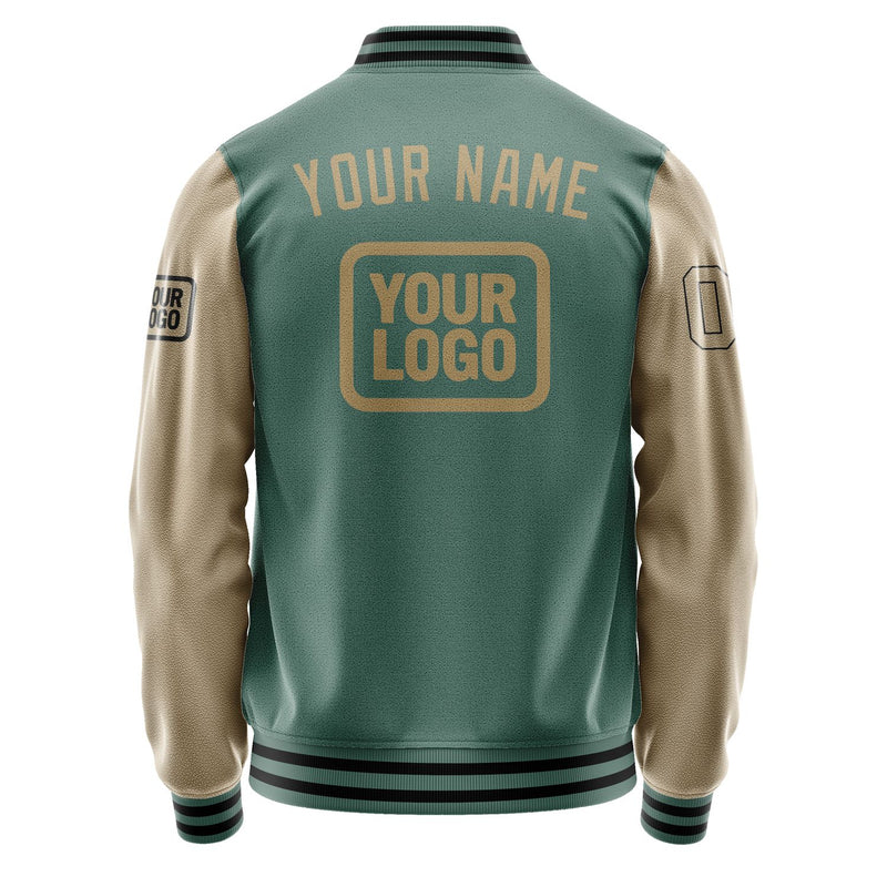 Maßgeschneidertes Blaugrün Hellkhaki Jacke JA272725271717252517