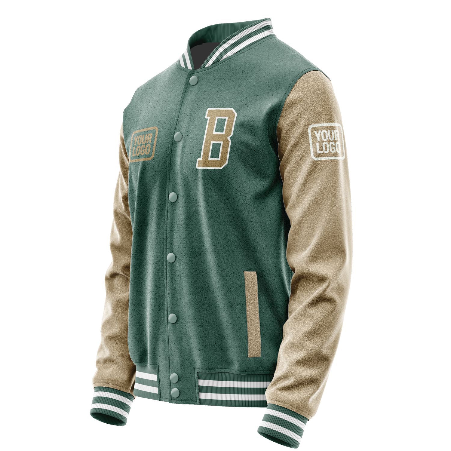 Maßgeschneidertes Blaugrün Hellkhaki Jacke JA272725271818252518