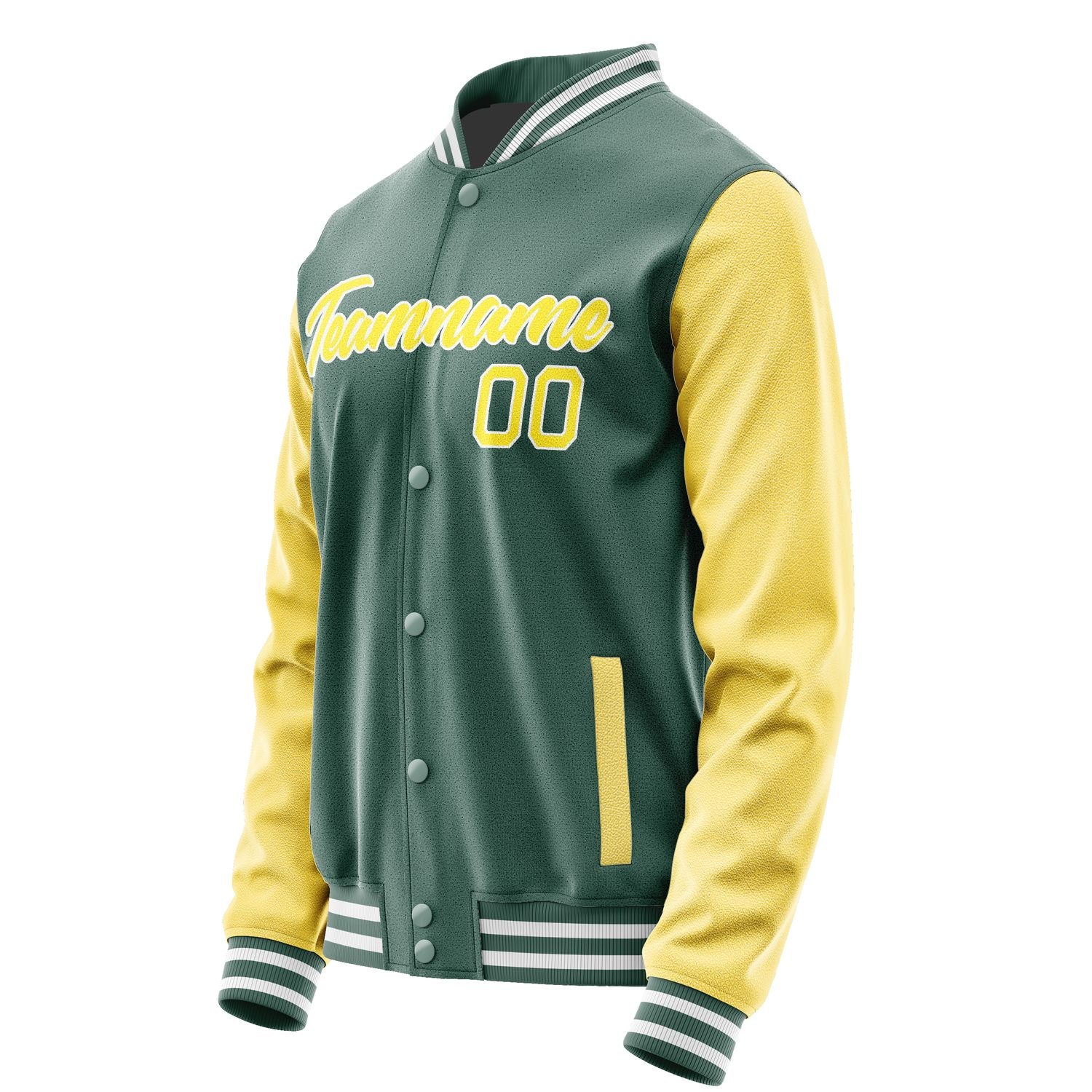 Maßgeschneidertes Blaugrün Blassgelb Jacke JA2727262718B21826