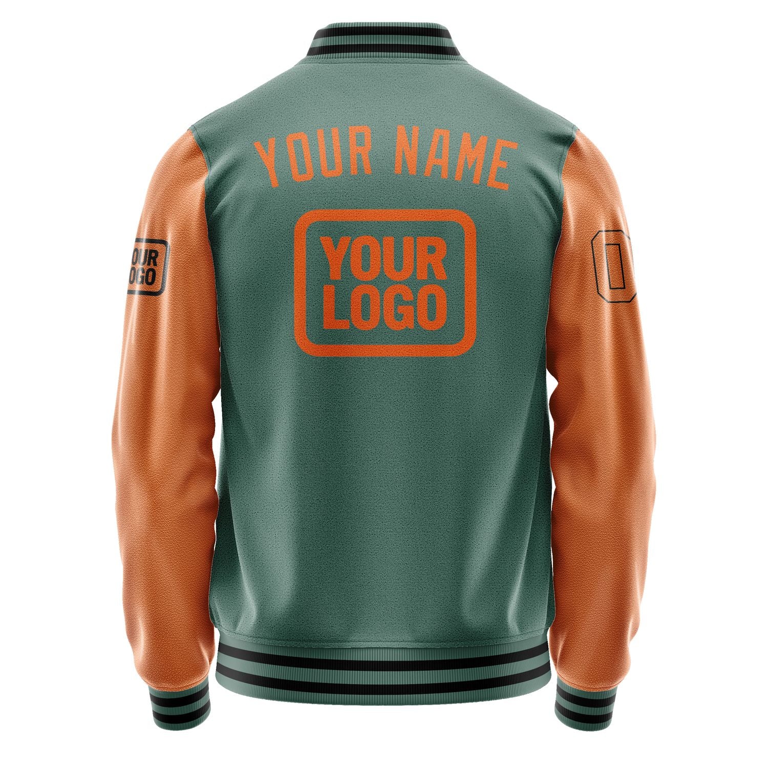 Maßgeschneidertes Blaugrün Orange Jacke JA272728271717282817